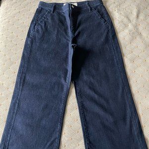 Gap wide leg crop jeans trousers